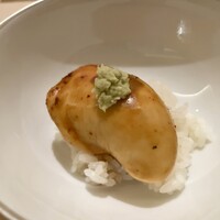 鮨 神楽 - 河豚白子の飯蒸し