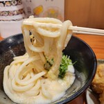 自家製さぬきうどんと肉 新橋甚三 - 山芋しょうゆ