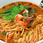 Tom Yum Goong Noodles (spicy and sour shrimp soup noodles)