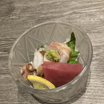 現代割烹 法善寺momo - お刺身のタコはプリプリでした