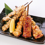 Assortment of 5 types of selection Grilled skewer