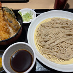 そば屋てんとろ - ミニ天丼＋そばセット