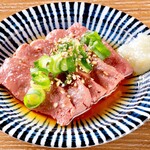 Low temperature cooked liver sashimi