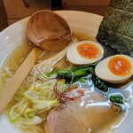 塩そば 一榮 - 塩そば＋味付玉子