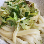 谷川米穀店 - 冷たいうどん小　うどんアップ