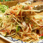 ソムタム - 蟹入りソムタム。