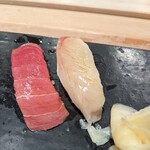 Tsukiji Sushisei - 鮪中トロ・鯛