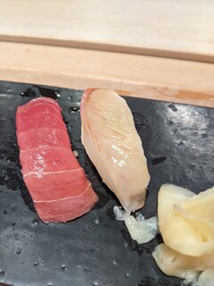 Tsukiji Sushisei - 鮪中トロ・鯛