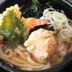 うどん万福 - 天ぷらうどん