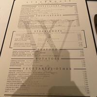 ウルフギャング・ステーキハウス 丸の内店 - フードメニュー