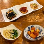 しみず - 前菜盛り、ナムル、カクテキ