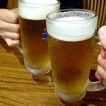 Tairokuya - 生ビールで乾杯♪♪(^^)／＼(^^)♪♪