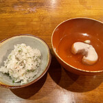 九〇萬 - こしあぶらご飯、ヤガラお吸い物 