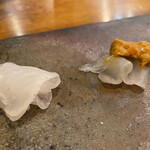 九〇萬 - お刺身盛り合わせ 平戸 かれい、雲丹と