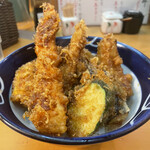 北新地 天富 - 海老と野菜天丼