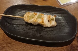 h Kushiyaki Rakushu - ささみ わさび 165円