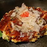 Okonomiyaki Teppanyaki Dompachi - 野菜がたっぷり　米粉のグルテンフリーお好み焼き　豚バラ＋ジャガイモ
