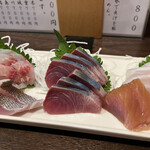 金町製麺 - 刺身盛り合わせ