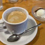 Konnichiwa - 食後のコーヒーとゆずシャーベット