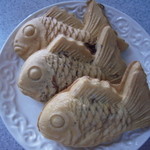 Nihon Ichi Taiyaki - 上から・・カスタード、チョコ、黒あん（各160円）※自宅にて