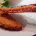 茅場町食堂 History by moto since 2010 - ハムカツ ～チーズソース～