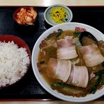 さかえ食堂 - スタミナチャーシュー麺定食