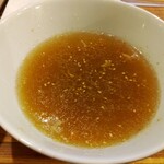 地球の中華そば - スープ割り(白醤油)