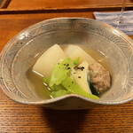 こにし家 - 鹿児島産鴨のつみれとかぶとネギ