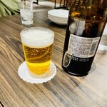 三宮一貫楼 - 瓶ビールはアサヒスーパードライの中瓶