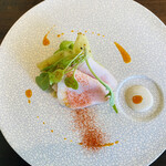 アコルドゥ - ブランド豚　　これも美味しかった！　　　　　　　　　　　　　　　　キャベツは酸味があって　一緒に食べると　ほんと不思議なおいしさ　　