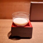 酉直 - お通し　千寿葱すりながし