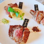 Imari beef tasting course