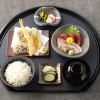 天ぷら刺身御膳
