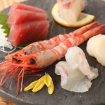 Assorted sashimi