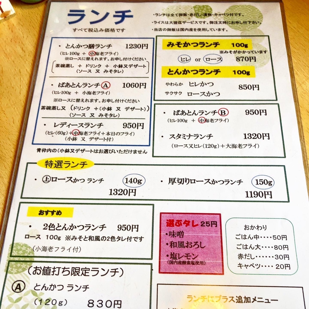 ばぁとん ばあとん - 野田新町/とんかつ | 食べログ