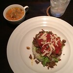 ワンアンドオンリー - タコライスとスープ