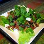 いなかむら - 生牛肉のサラダ1,500円※ビギナー不可