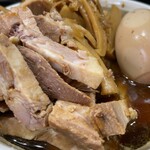 中華そば べんてん - つけ麺、メンマ&チャーシュー、味付玉子
