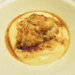 レストラン・セン - 鱈の白子のムニエル　根セロリのピューレと共に