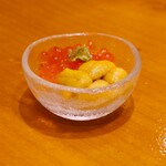 鮨 井上 - イクラとウニ