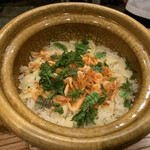 柚木元 - 花山椒と桜海老の筍ご飯