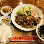 山椒の実 - ♪豚肩ロース肉の生姜焼きセット ¥1000