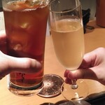 神楽坂 囲炉裏 肉よろず - 乾杯！