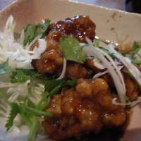 銀座 麒麟 - 鶏肉の黒酢炒め