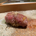 匠 進吾 - おはぎーー。沢庵の食感はやっぱりいいね。