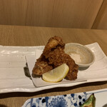 魚神 - 桜鯛の桜海老を衣にした天ぷら