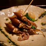 鳥田中 - ●蛍烏賊　燻製合わせ