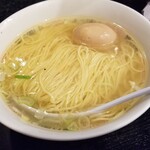 塩そば専門店 桑ばら - 濃厚大和芋卵黄丼と塩かけそば定食