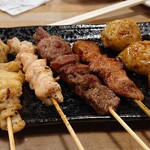 Yakitori Ebisu - 串焼き5本盛り合わせ