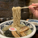 安部製麺所 - この中細麺、弾力ハンパねぇ〜✨✨✨